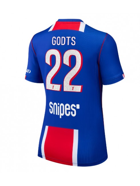 Ženski Nogometna dresi replika Paris Saint-Germain Mika Godts #22 Domači 2026-27 Kratek rokav Ženski Nogometna dresi replika Paris Saint-Germain Mika Godts #22 Domači 2026-27 Kratek rokav